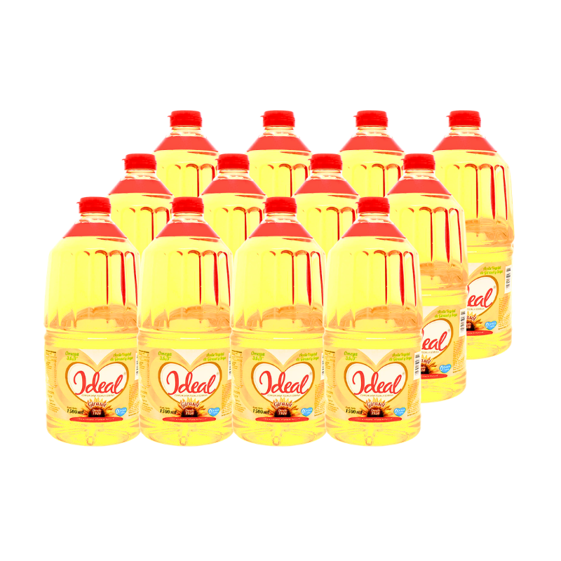 Aceite de Girasol Ideal 1400ml (12Pack)