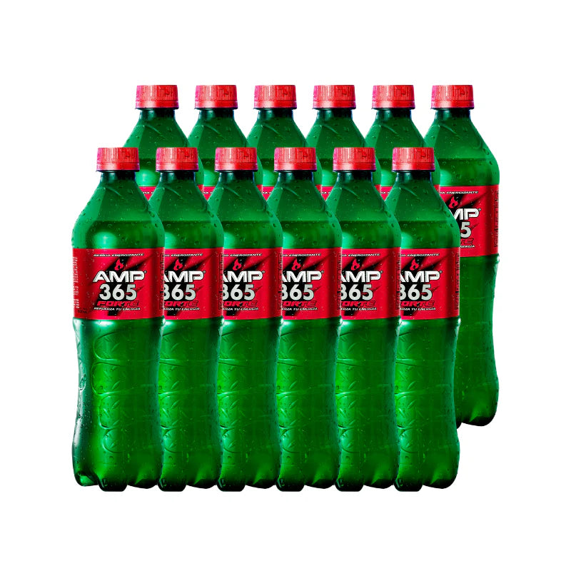 Bebida Energizante AMP 365 Forte Rojo 600ml (12Pack)