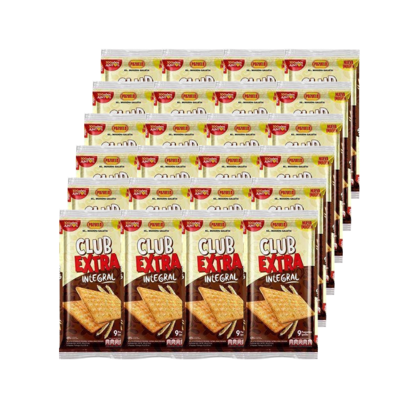 Galletas Integrales de Queso Club Extra Pozuelo 9uds (24Pack)