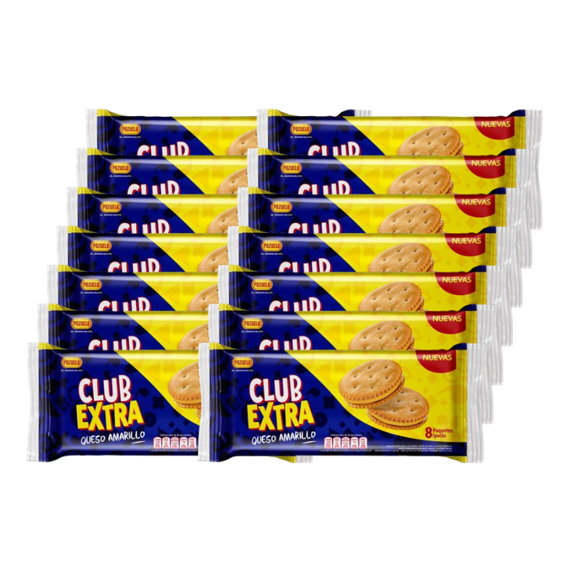 Galletas con Queso Amarillo Club Extra Pozuelo 8uds (14Pack)