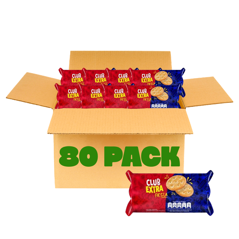 Galletas de Queso Club Extra Pozuelo Tubo 65g (80Pack)