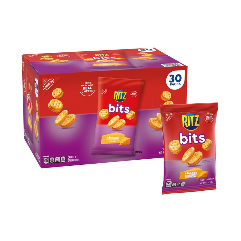 Galletas de Queso Ritz Bits Nabisco 30uds 42g