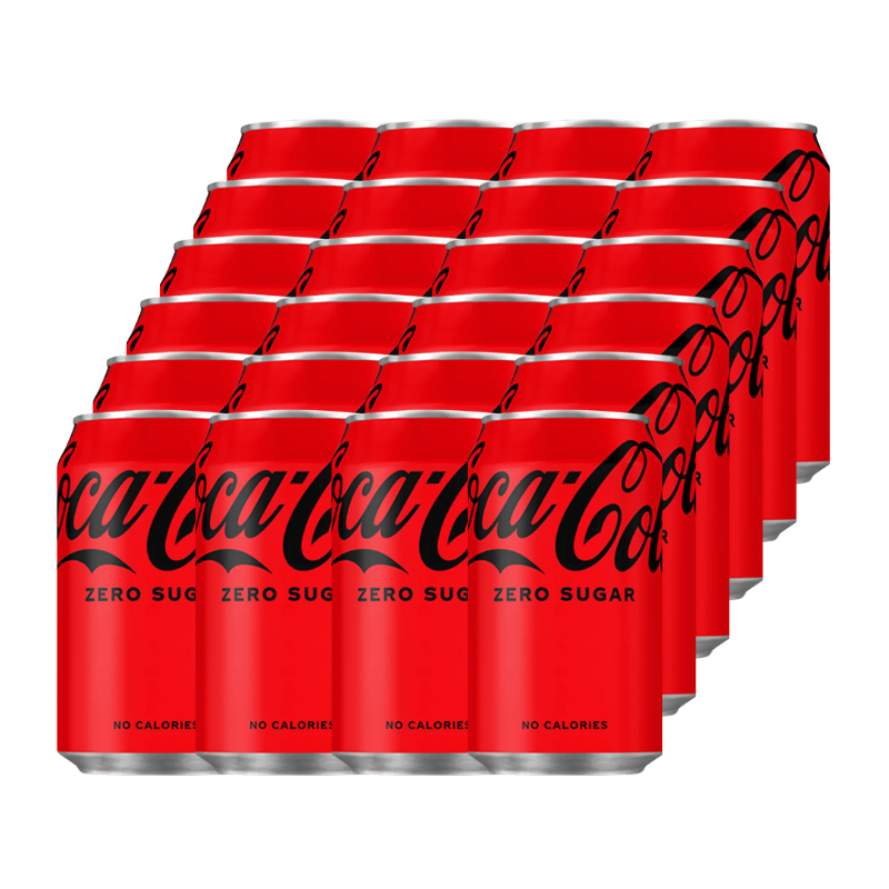Gaseosa sin Azúcar Coca Cola Zero Lata 355ml (24Pack)