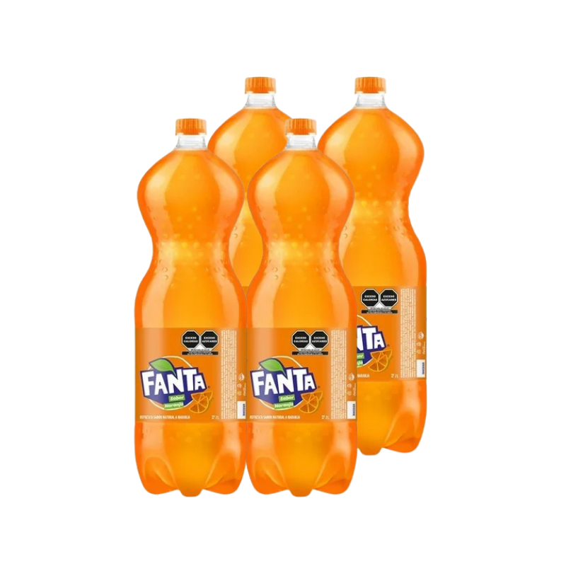 Gaseosa de Naranja Fanta 2L (4Pack)