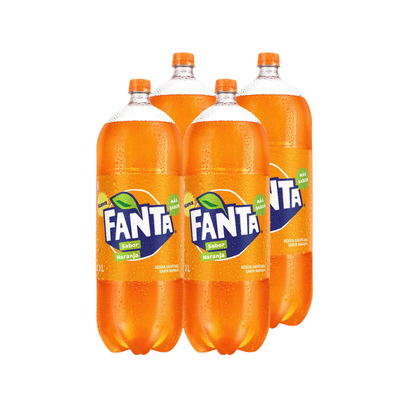 Gaseosa de Naranja Fanta 3L (4Pack)