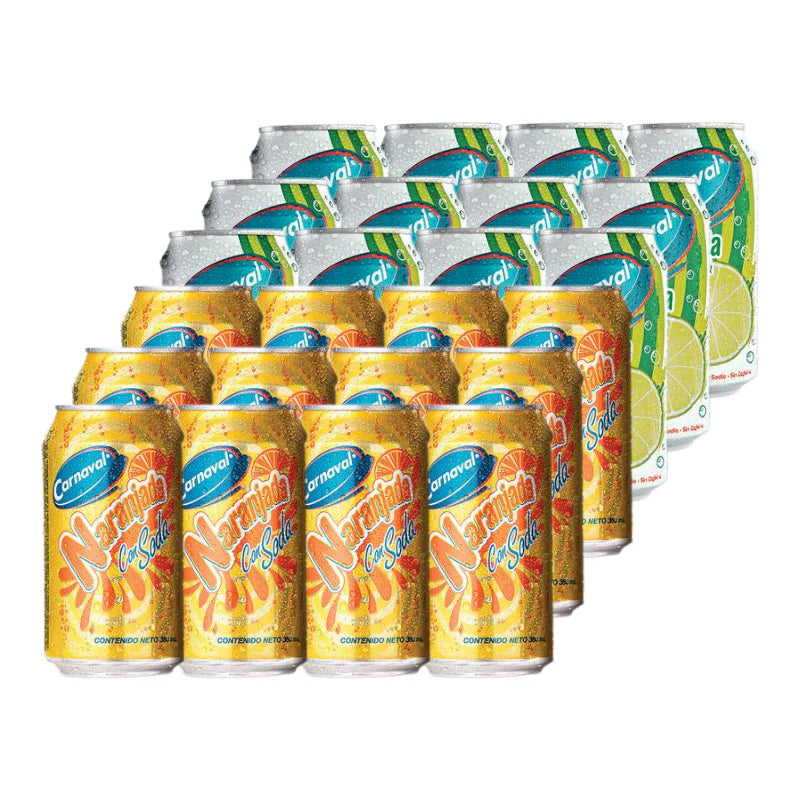 Carnaval Naranja / Limón con Soda (24Pack)