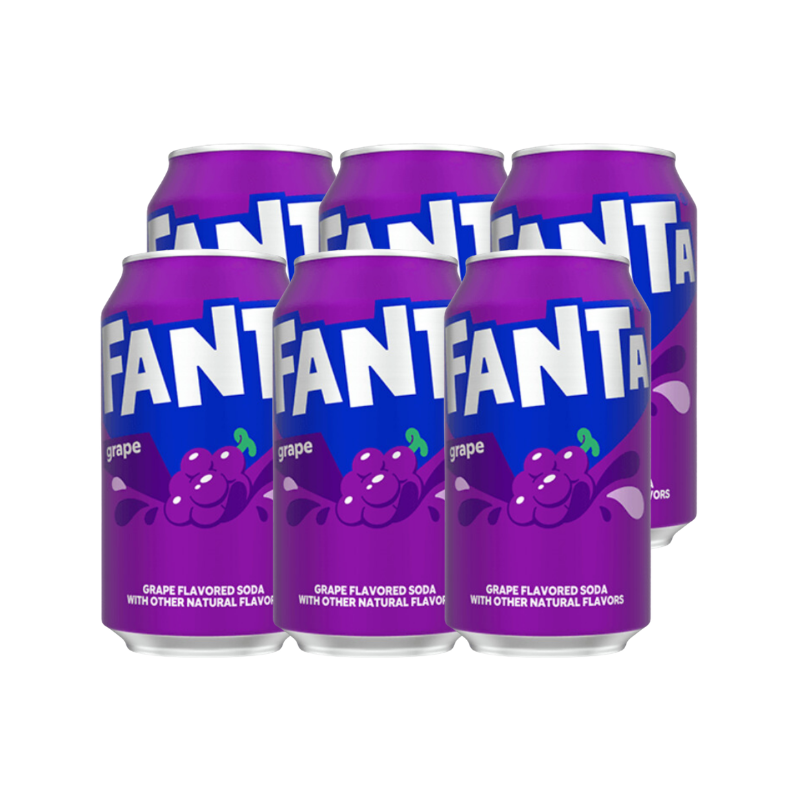 Gaseosa de Uva Fanta Lata 355ml (6Pack)