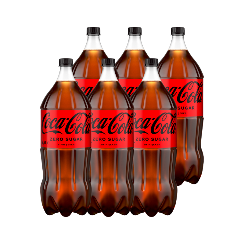 Gaseosa sin Azúcar Coca Cola Zero 2.5L (6Pack)