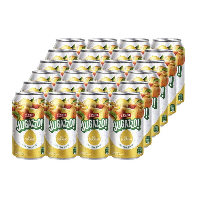 Petit Jugazzo Durazno Lata 355ml (24Pack)