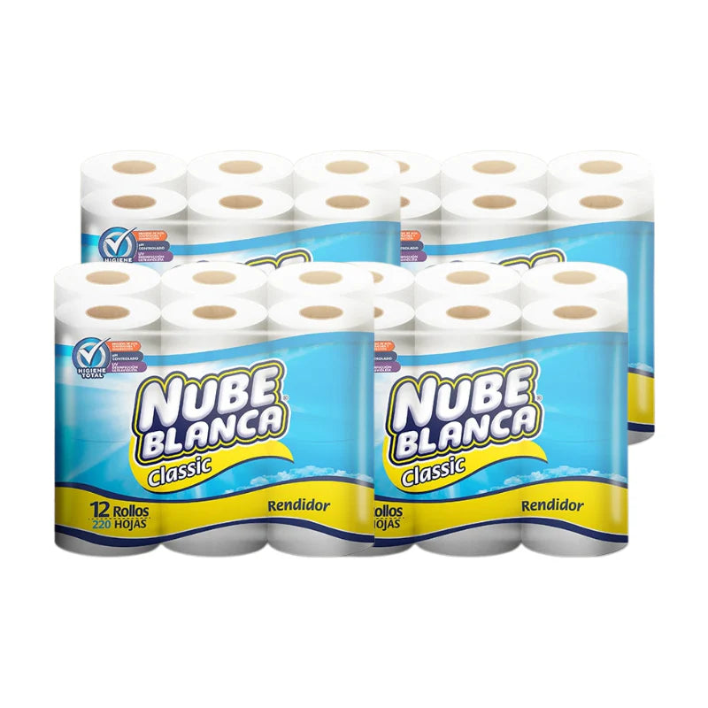 Papel Higiénico Nube Blanca 220h (48uds)